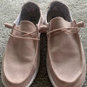 Hey dude shoes pink sparkle